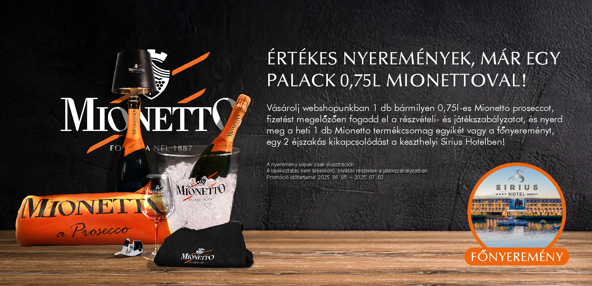 Mionetto nyereményjaték
