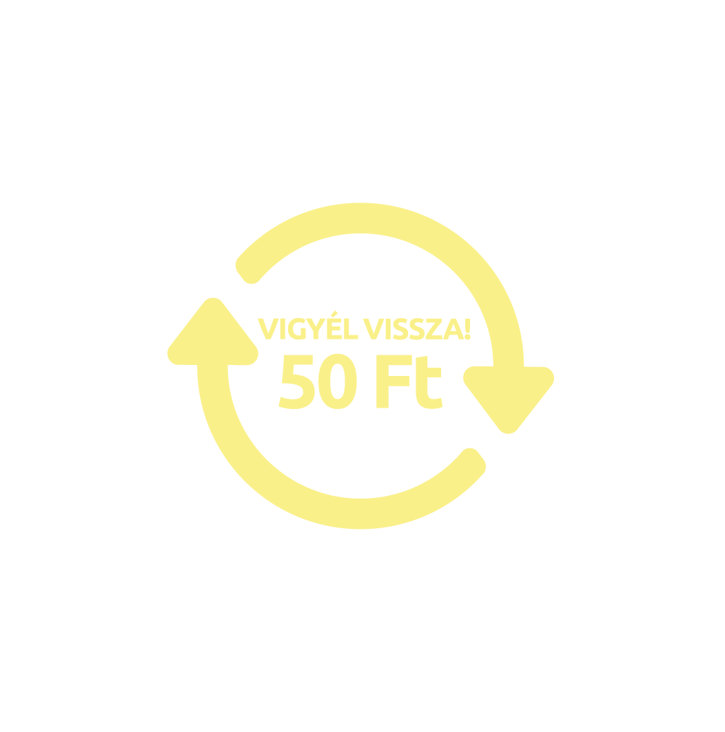 Visszaváltható palack! 50 Ft, vigyél vissza!